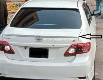 toyota corolla 2012 back spoiler