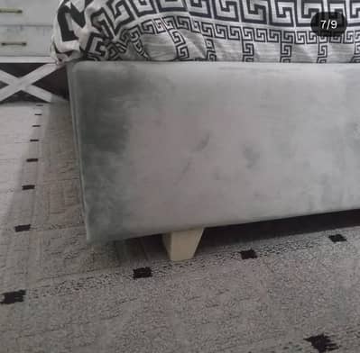 bed with foam and side table is for sale