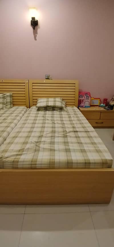 Children Bedset chester, dressing, 2 beds, bookshelf