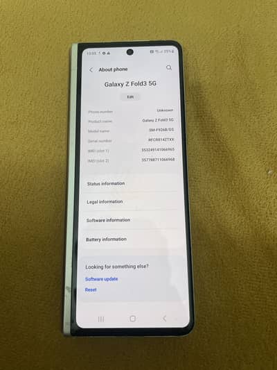 Z fold 3 led & All ok just inner screen not working