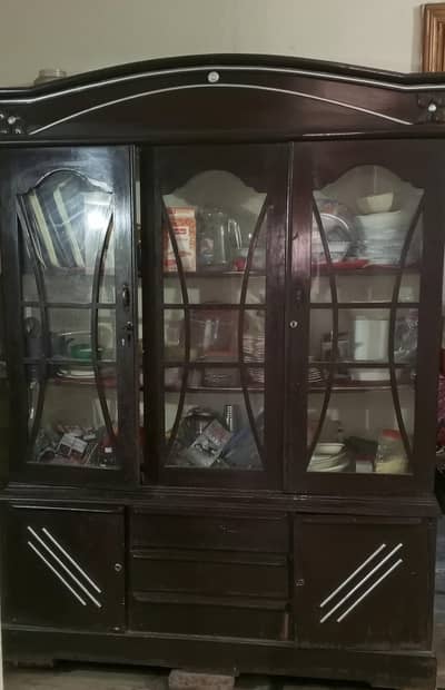 Showcase/wooden crockery cabinet