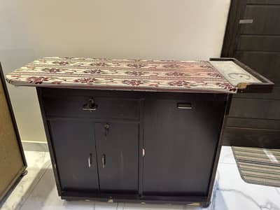 IRON STAND WITH STORAGE