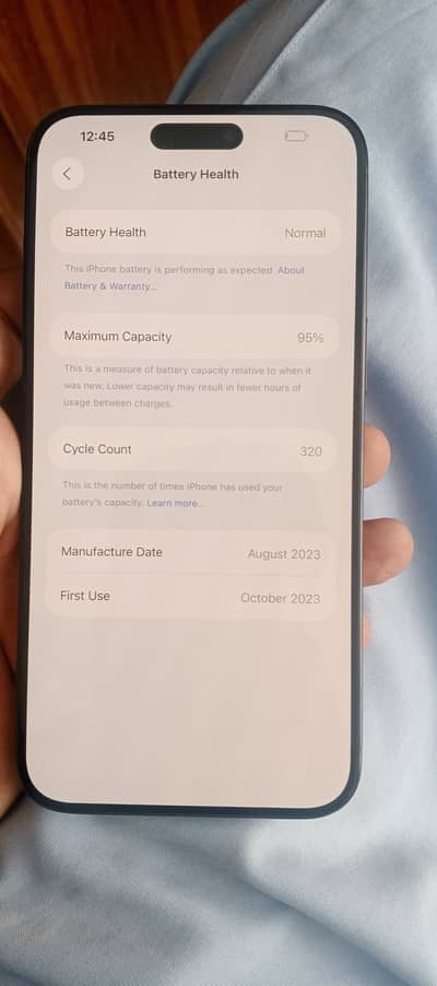 iPhone 15 pro max jv 256