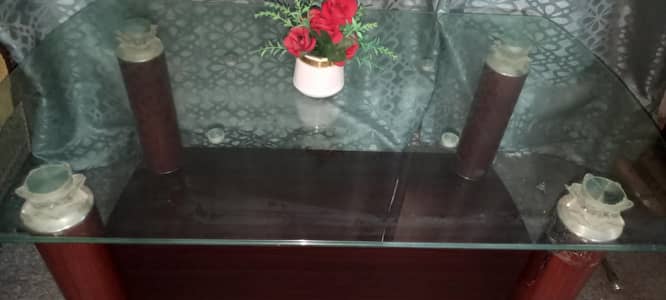 Glass Coffee Table – Used Condition – No Damage