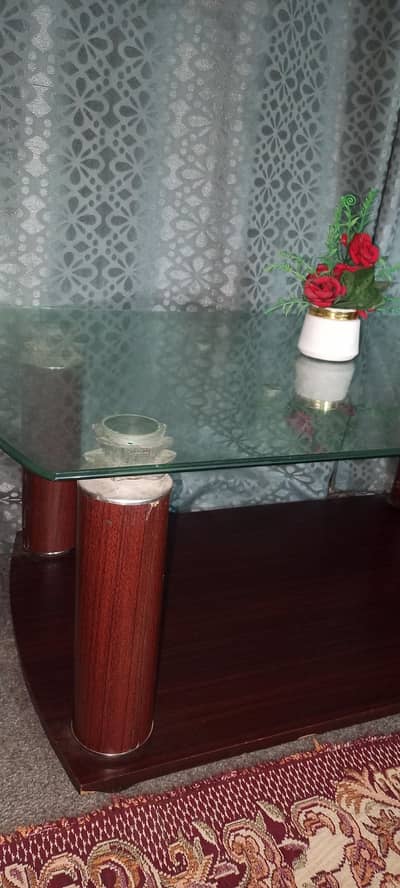 Glass Coffee Table – Used Condition – No Damage