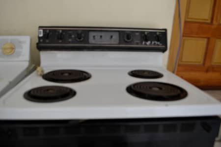 Electric stove with oven
