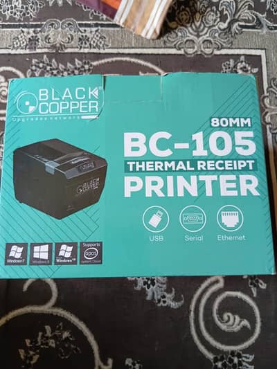 Black Copper Thermal Receipt Printer – Excellent Condition