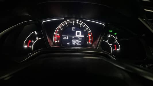 Honda Civic Ug Red Meter
