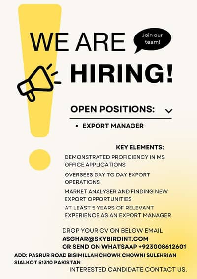 Marketing Staff Male & Female