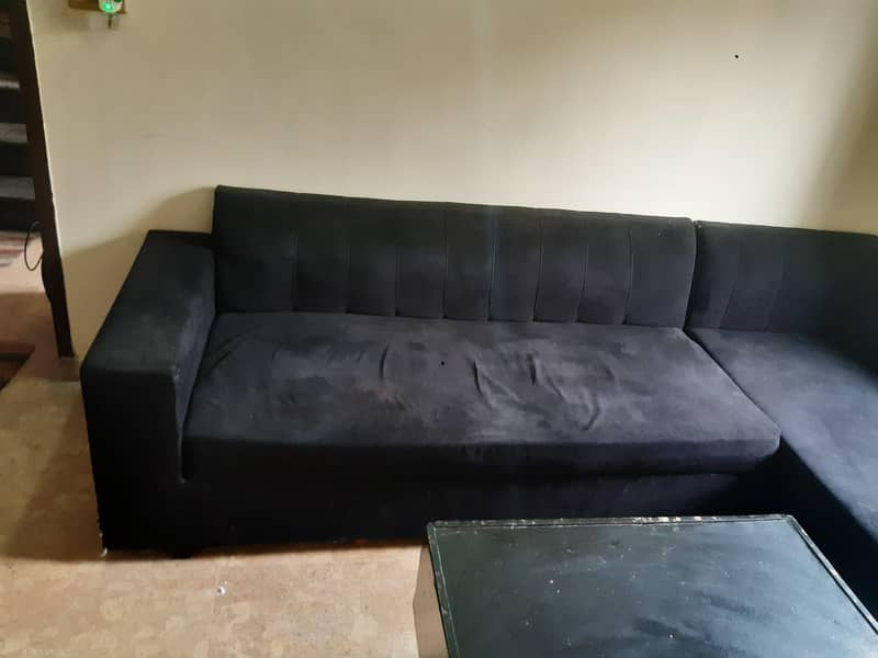 L shap sof with tabel 1