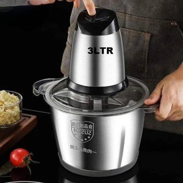 Chopper Machine with 6L/3L Capacity - Electric Chopper, Blender, Grinder and Food Processor for QEEMA/Mince meat