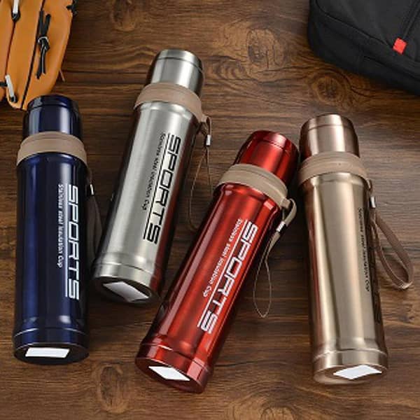 Stainless Steel Water Bottle – Double Wall Vacuum Insulated Thermos Flask – Hot & Cold Leakproof Bottle – Reusable & Eco-Friendly – Sports Bottle for Gym, Office, Travel – Durable Metal Bottle for Men, Women & Kids – 750ml Vacuum Insulated Water Bottle