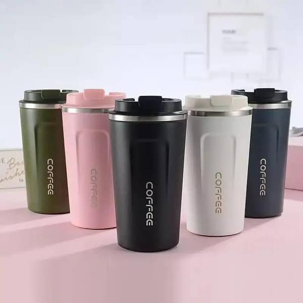Coffee Tumbler – Insulated Coffee Mug – 510ml Stainless Steel Insulated Coffee Travel Mug with Leak-Proof Lid | Reusable Hot & Cold Coffee Cup, Double-Wall Thermal Tumbler for Office, Car, Travel, Gym & Daily Use (Multiple Colors)
