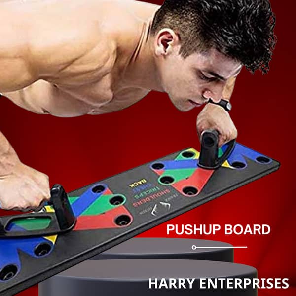 Push Up Board with Pull Up Bar – Foldable, Multi-Angle Upper Body Workout Board