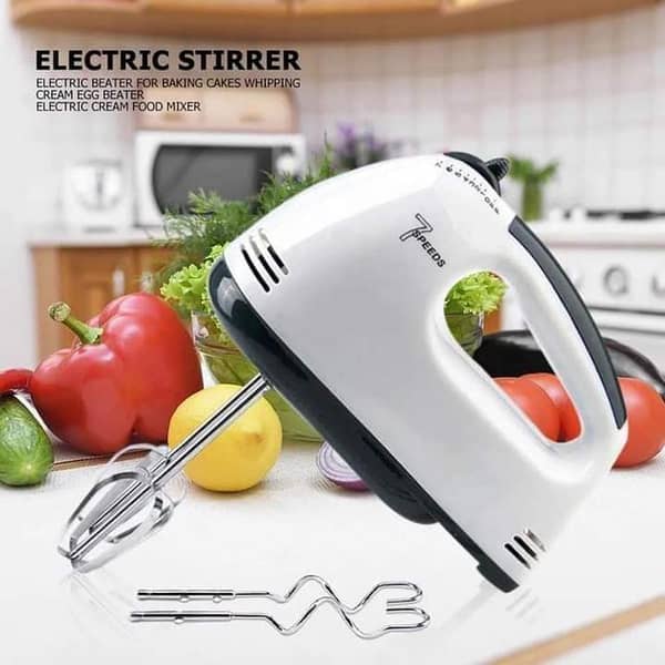 Hand Mixer – Electric Hand Mixer (180W, 5 Speed) with Stainless Steel Beaters for Home Kitchen