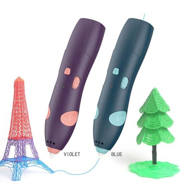 3D Printing Pen with LCD Display – Safe, Precise DIY 3D Drawing for Kids & Adults (USB Rechargeable, Non-Toxic PLA Refills)