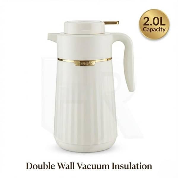 Thermal Coffee Pot 2 Litre – Vacuum Flask, Stainless Steel, Leak-Proof Lid