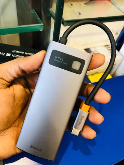 Baseus Metal Gleam Series 6 in 1 Multifunctional Type-C HUB