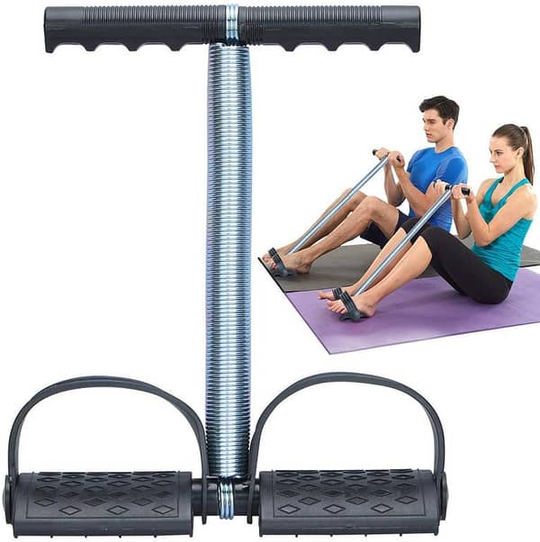 Tummy Trimmer: Single Spring & Double Spring Home Gym Abs Exerciser (Premium Quality) with Tummy Twister