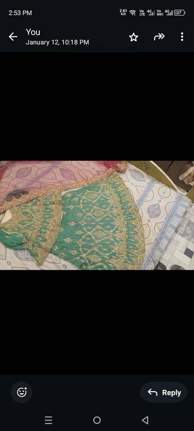 lehanga and maxi only one time used