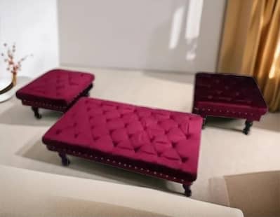 puffy 4 seater sofa set