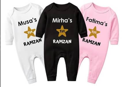 New Eid / Ramzan special Baby shirt Rompers