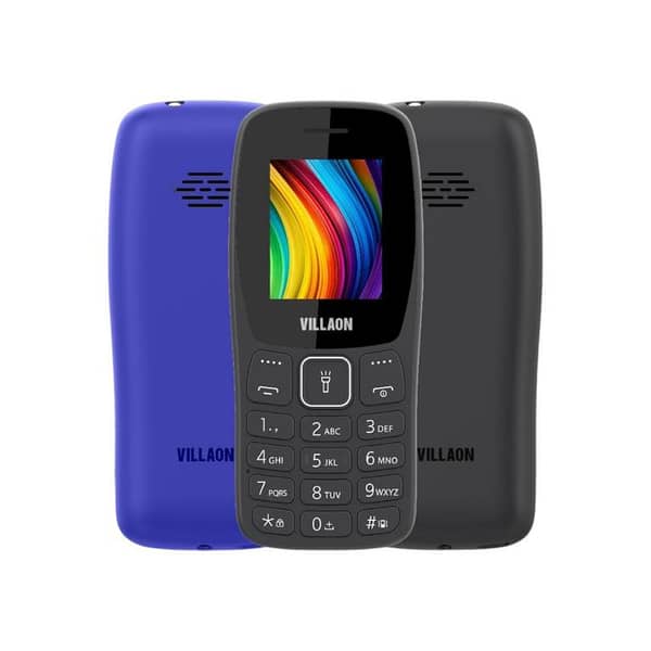 Villion V105 - Style Like Nokia 105 - Dual Sim - 1.77 Inch Display - Without Camera - Wireless FM Radio - Magic Sound - Torch Light - Dial Large Fonts - 1 Year brand warranty