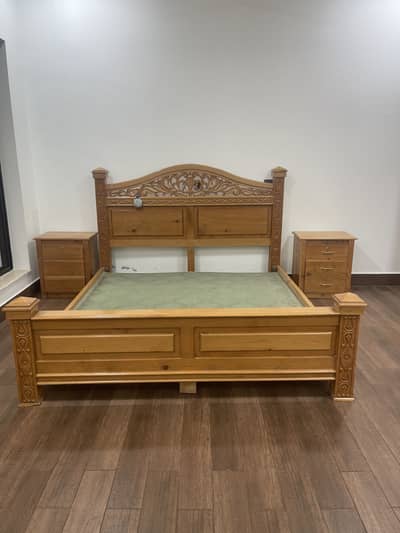 Premium 100% Pure Nakhtar Wood Complete Bedroom Set for Sale
