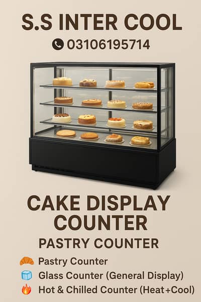 Bakery Counter display counter Glass Counter Show Case Heat Counters