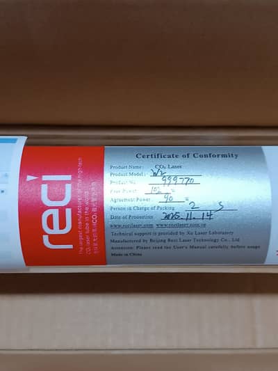 RECI W2 Laser Tube for Co2 Laser Cutting Machine