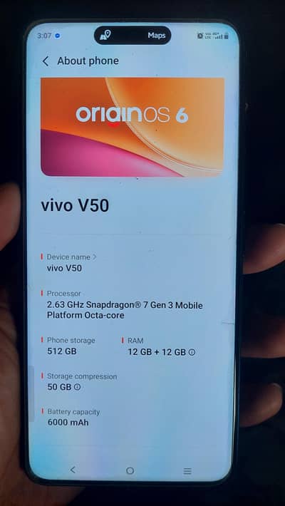 Vivo v50 10 by 10 condition for sale