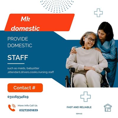 provide maids,cook, babysitter, drivers, attendant, nurse