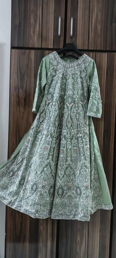 Pista green bridal maxy