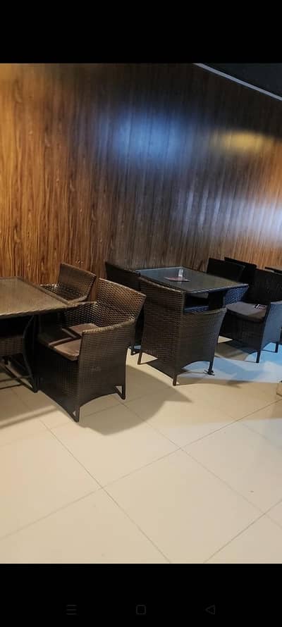 Rattan chairs and table sets