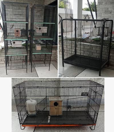 4 bird cages