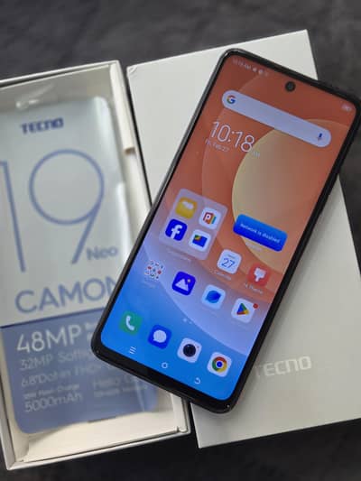 TECNO CAMON 19 NEO 128/6+6 WITH BOX