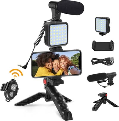Vlogging Kit For Live Streaming ay-49 /Plokama U160 portable LED light