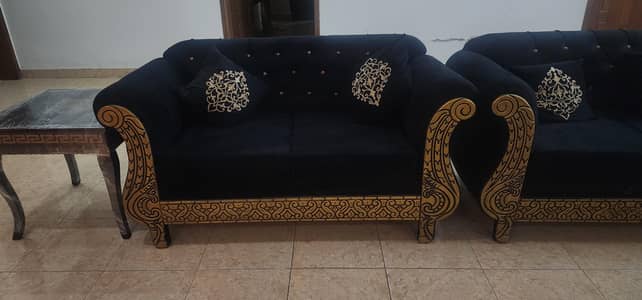 13 seater luxury sofa set with center  table and 2 side table