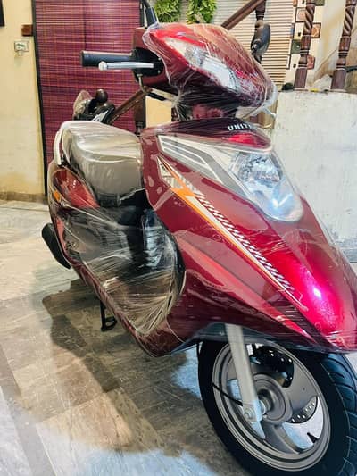 united 100cc petrol self start 2024 automatic scooty