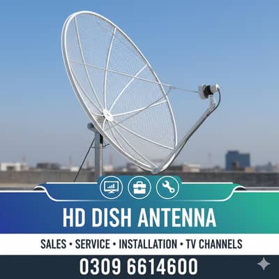 HD dish antenna sell service installation tv 03096614600