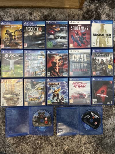 Ps4/ps5 games andoriginal controllers gta tekken fifa mk11 spiderman 2
