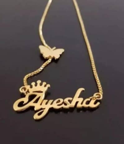 customize name gold Plated pendent for ladies