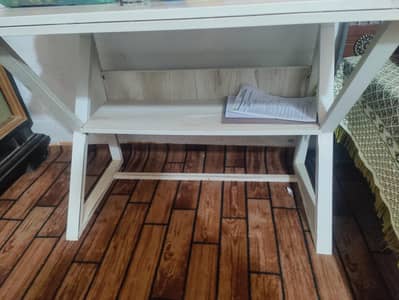 Study Table | Wooden table with Iron stands