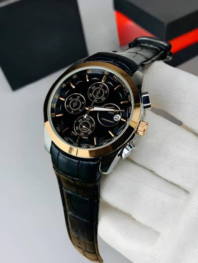 Luxury Chronograph Watch for Men | Black Golden