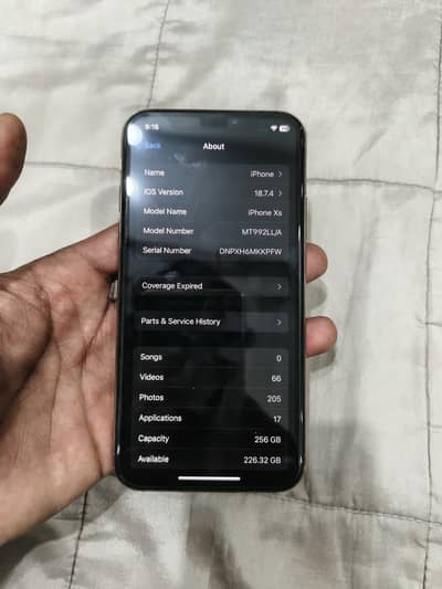 IPhone XS | 256GB | NON PTA  | Urgent Sale
