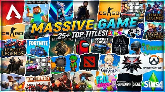  Most Popular PC Games Available–Only 200 PKR Each!
