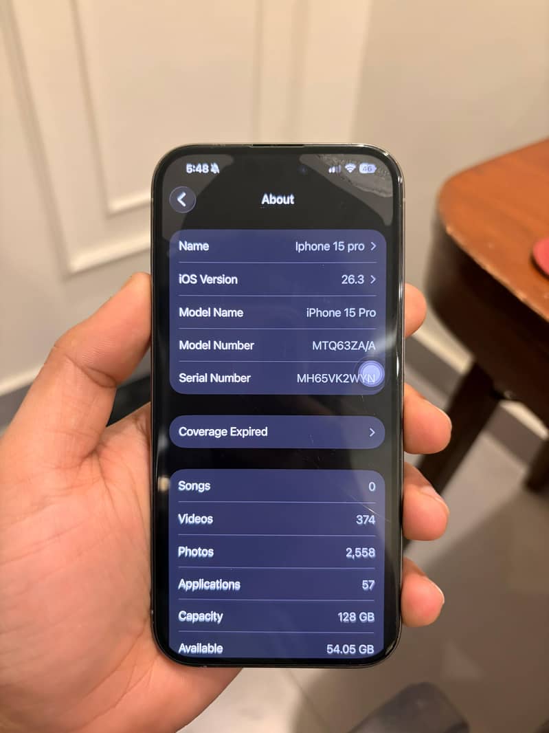 iPhone 15 Pro 128 gb – Scratchless, Complete Box 5