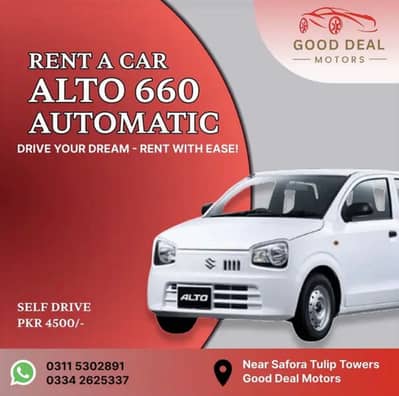 Rent A Car Self Drive Contact 03115302891