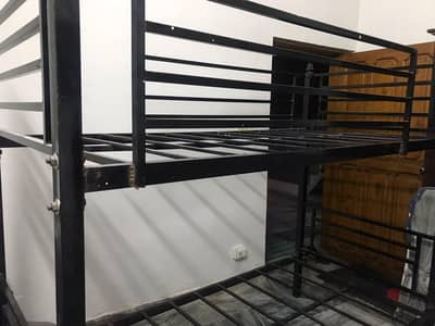 bank bed solid iron