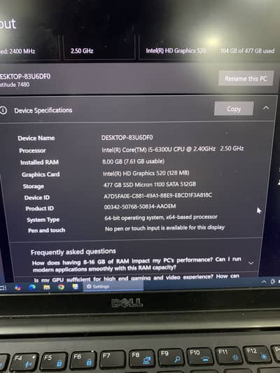 Dell latitude i5 6 gen